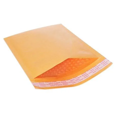Kraft Bubble Padded Envelopes 200 #1 Mailers 7.25 inch x 12 inch, Size: 7.25 x 12, Gold