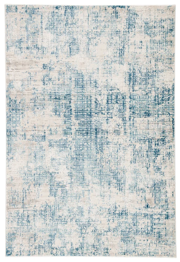 Jaipur Living Eero Abstract Blue/ Ivory Runner Rug 2&6x22x8&