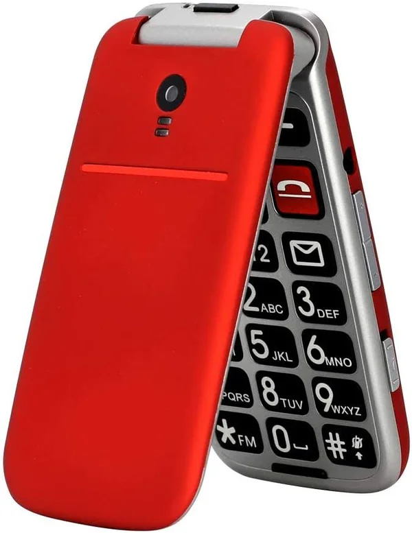 artfone CF241A Big Button Mobile Phone for Elderly - Senior Flip Mobile Phone Dual SIM Unlocked Card with 2.4x22 Large Screen, S