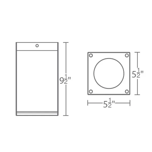 WAC Lighting DC-CD06-F830-WT Cube Architectural LED 6 inch White Flush Mount Ceiling Light