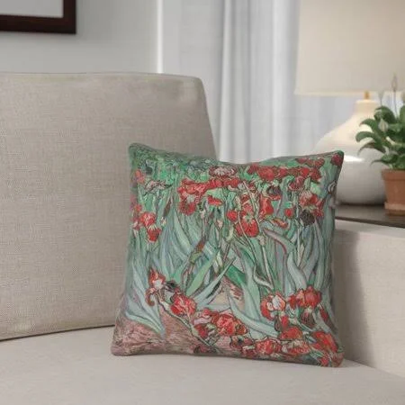 Red Barrel Studio Morley Irises Square Pillow Cover