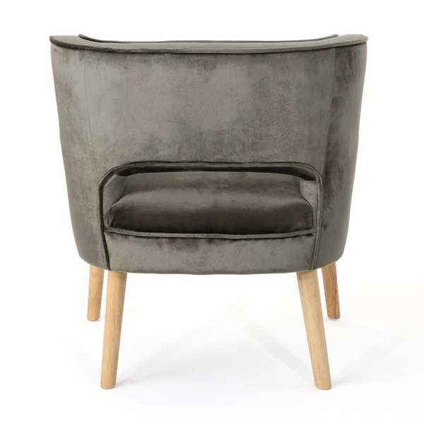 30x22 Gray and Beige Contemporary Accent Chair