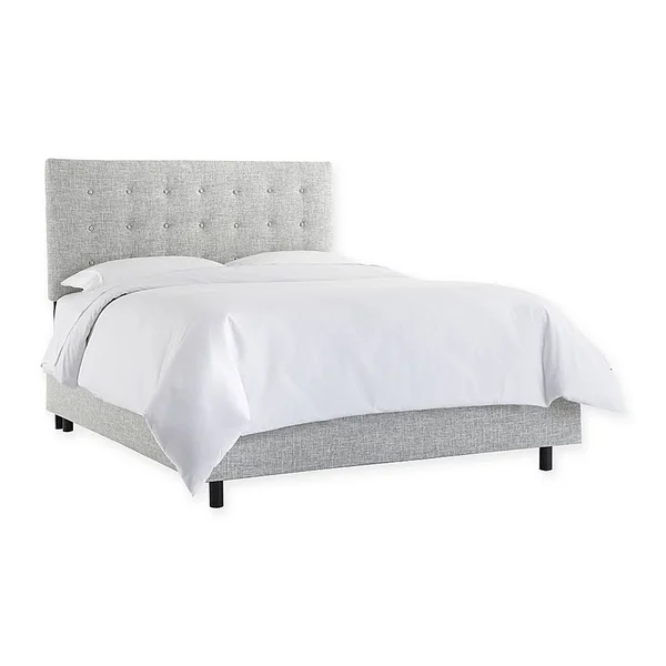 Norbeck California King Button Bed in Pumice