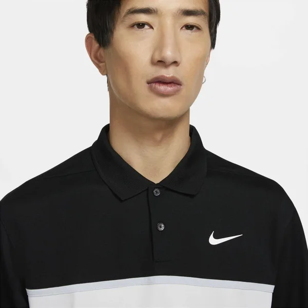 Nike Dri-Fit Victory Golf Polo Black/White Large