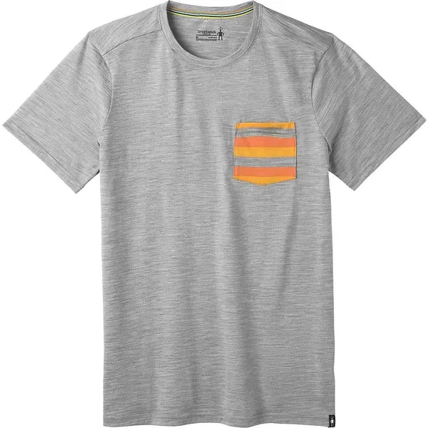 Smartwool Men's Merino 150 Pocket Top - Small - Light Grey Heather