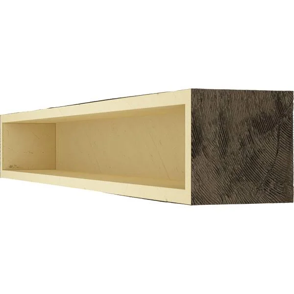 Ekena Millwork MANUKP06X08X72ZW 6x22H x 8x22D x 72x22W Knotty Pine Faux Wood Fireplace Mantel, Premium Walnut