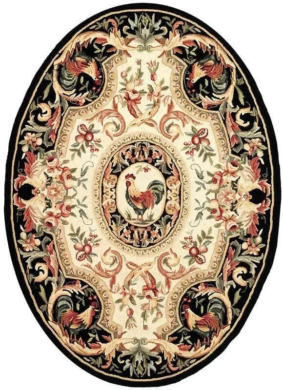 Safavieh Chelsea HK48K 2&9x22 x 4&9x22 Ivory - Black Area Rug