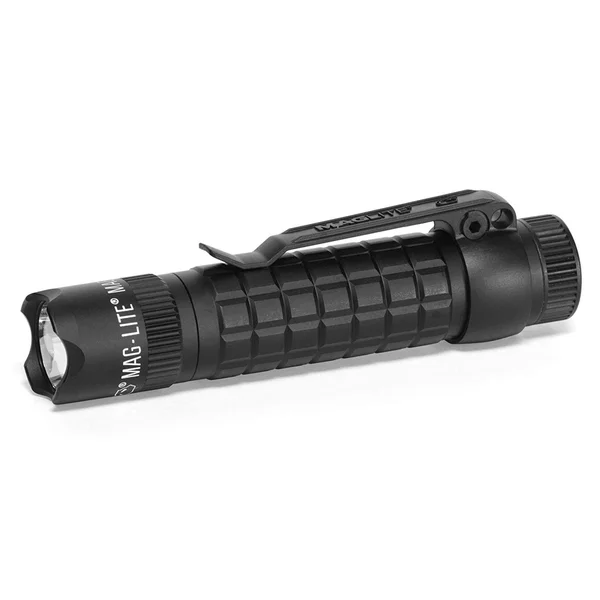 Maglite Mag-Tac LED 2-Cell CR123 Flashlight - Crowned-Bezel - Matte Bla