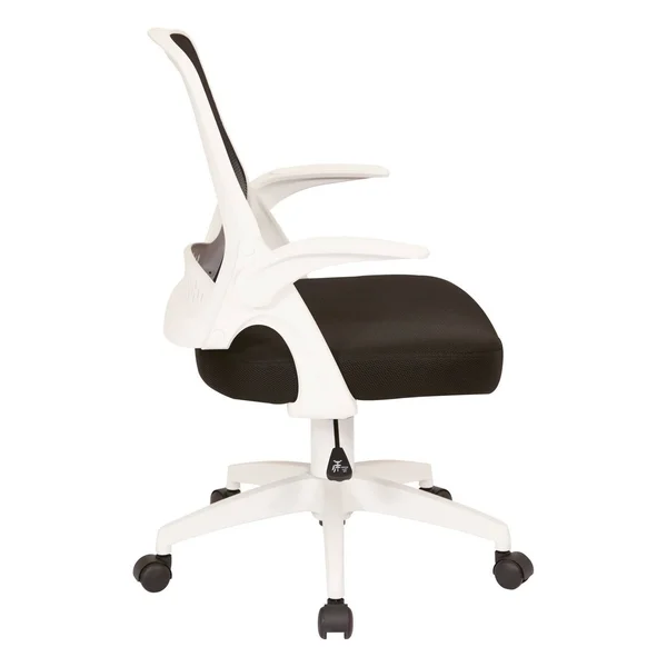 Ave Six Jackson Modern Desk Chair - Orange/White