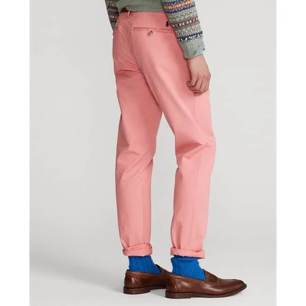 Ralph Lauren Men's Washed Stretch Straight Fit Chino Pant - Size 31 in Desert Rose