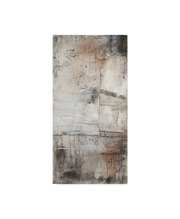 Trademark Fine Art &Black, White and Bronze I& Canvas Art by Jennifer Goldberger, Size: 16 x 32