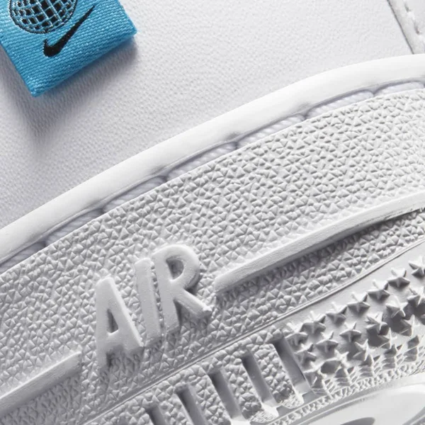 Nike Air Force 1 LV8 WW White/Blue Grade School Boys& Shoes, Size: 6.5