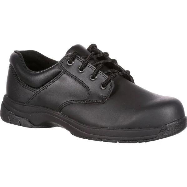 Rocky SlipStop Plain Toe Oxford Black