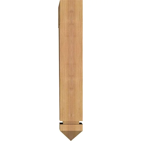 Ekena Millwork 3 1/2x22W x 14x22D x 22x22H Merced Arts & Crafts Smooth BRACKET - Western Red Cedar