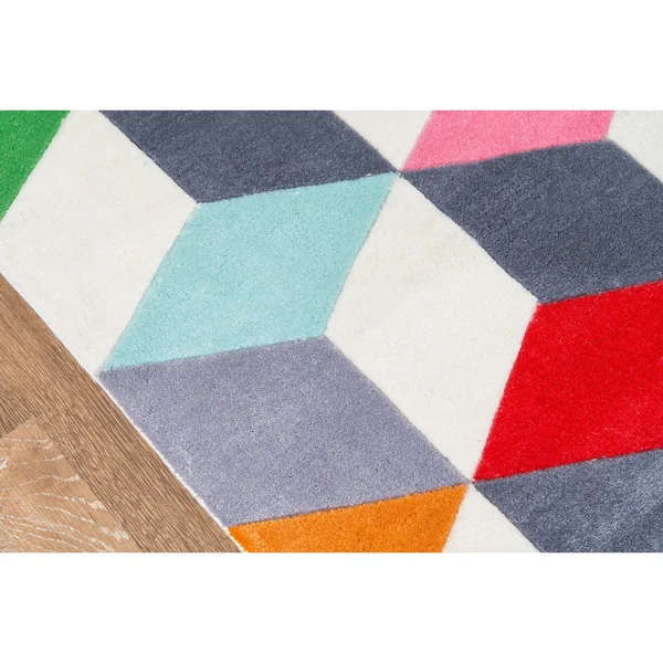 Momeni Lil Mo Hipster Area Rug, Multi, 5& x 5& Round