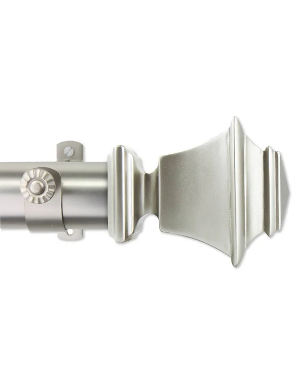 Rod Desyne 1.5x22 Bach Curtain Rod - Black, 28-48