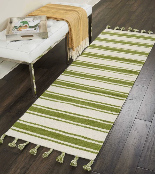 Nourison Solano Area Rug - Ivory/Spa, 2&3x22 x 8&