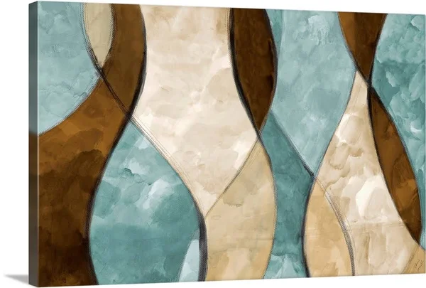Blue Lyrical I - Canvas Wall Art, 36x24, Great Big Canvas