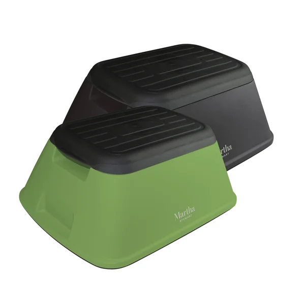 Martha Stewart Mts-stl7-2pk Safety Garden/Home Stool 2 Pack (Green/Black)