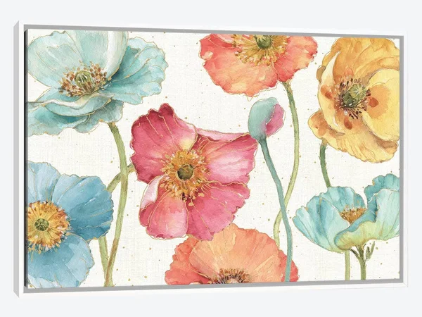 Framed Canvas Art (White Floating Frame) - Spring Softies I by Lisa Audit ( Seasons > Spring art)