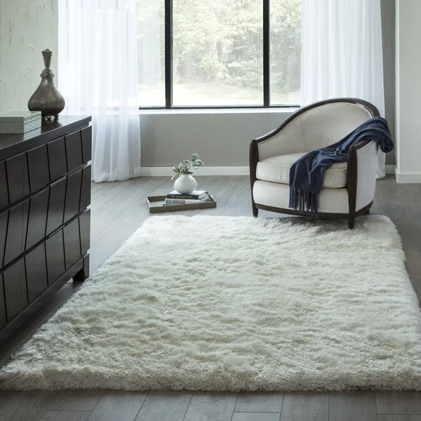 Momeni Enchanted Shag Rug Grey 5' x 7'