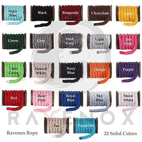 Ravenox Twisted Cotton Rope (Chocolate) - 1/8-Inch x 3000-feet (Full Spool) - 31759593144410