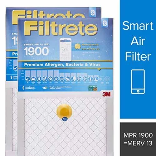 Filtrete 14x30x1 Smart Replenishable AC Furnace Air Filter - MPR 1900, Premium Allergen, Bacteria & Virus, 2-Pack