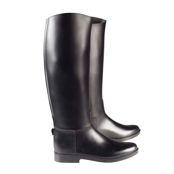 Horze Chester Kids Rubber Tall Boots, Black