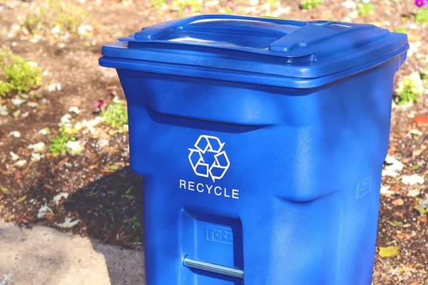 Toter Recycling Trash Can 64 gal., Blue