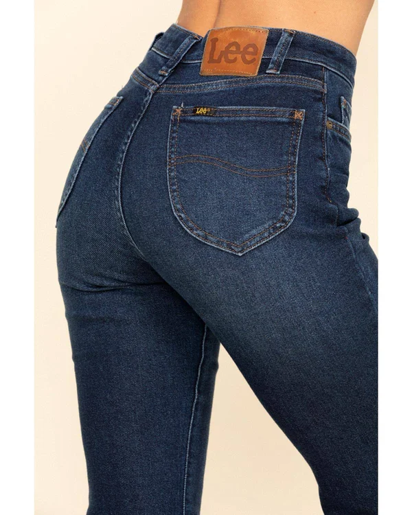 Lee Women's Medium High Rise Vintage Modern Flare Jeans