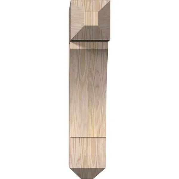5 1/2x22W x 18x22D x 26x22H Thorton Craftsman Smooth BRACKET, Douglas Fir
