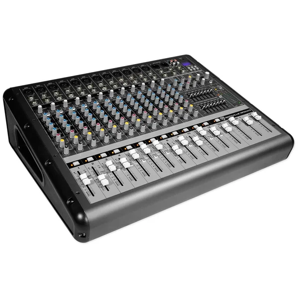 Rockville RPM1470 14-Channel 6000W Powered Mixer - USB, Effects for Church/School
