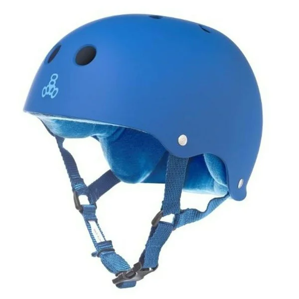 Triple Eight Sweatsaver Liner Skateboarding Helmet Small Royal Blue Rubber