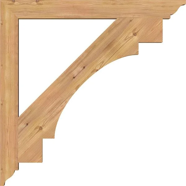 3 1/2x22W x 36x22D x 36x22H Merced Traditional Smooth BRACKET, Western Red Cedar