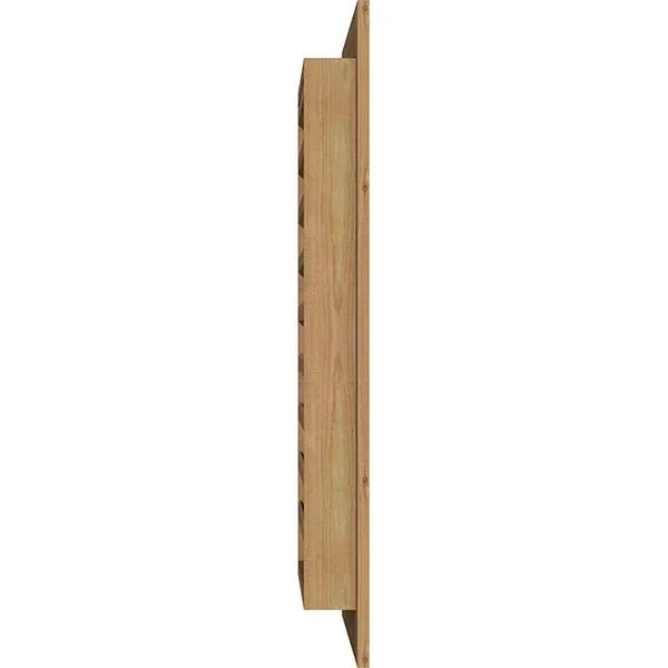 Ekena Millwork GVWVE32X1801SFUWR 32x22W x 18x22H Vertical Gable Vent (37x22W x 23x22H Frame Size): Unfinished - Functional, Smoot