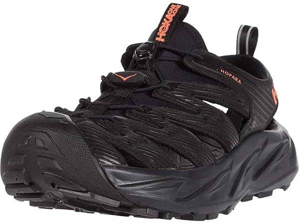 Hoka One One Women's Hopara - 7 - Black, Fusion Coral