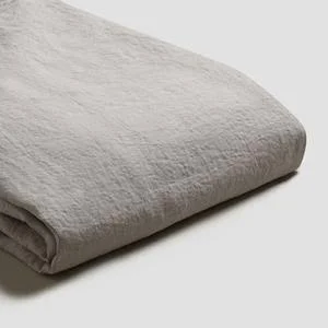 Piglet Linen Flat Sheet - Dove Grey