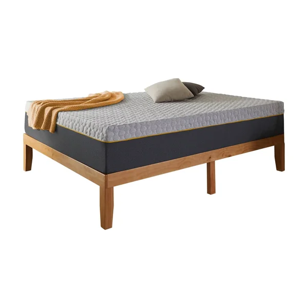 Early Bird 12 in. Supportive Hybrid Memory Foam and Innerspring Bed in A Box, Size: King