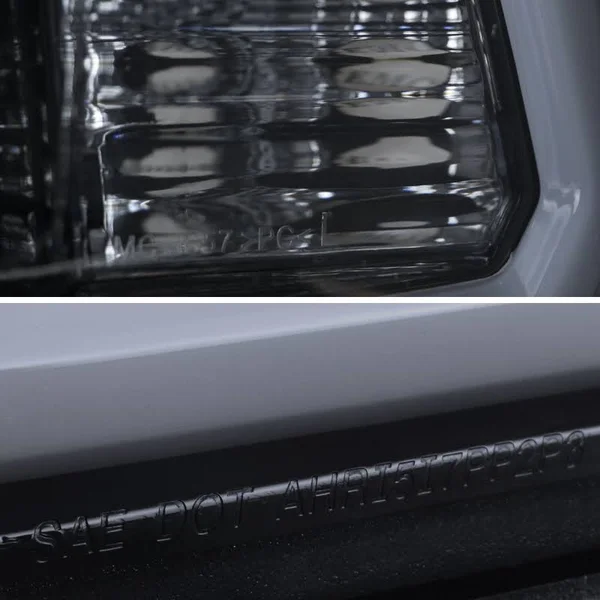 Spec-D - Glossy Black/Smoke Projector Headlights 2LHP-RAM09G-G2-TM