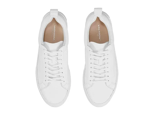 Vagabond Zoe Platform - Women's White Cow Leather Sneakers