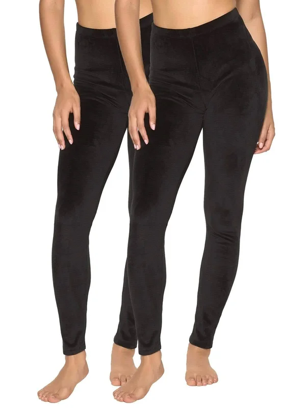 Felina - Velour Winter Leggings, 2-Pack