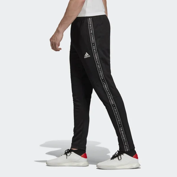 Adidas Men's Tiro 19 Taped Training Pants - Size: Medium, Black