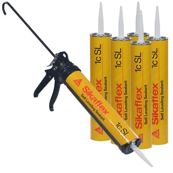 Sikaflex 1C SL Polyurethane Sealant - 29 fl oz Cartridge, Pro Caulk Gun