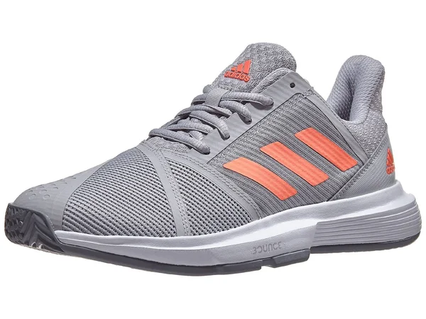 Adidas CourtJam Bounce Grey/ Coral EG1138 (Women's) 10