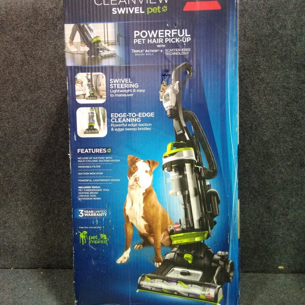 Bissell CleanView Swivel Pet 2316 Upright Vacuum - Bagless - Sparkle Silver/cha cha lime