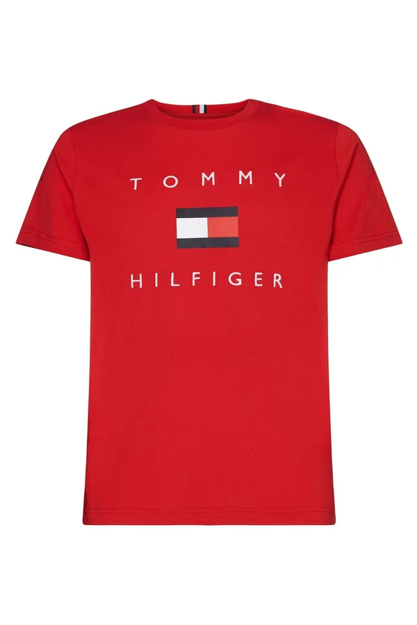 Tommy Hilfiger Flag T Shirt Red