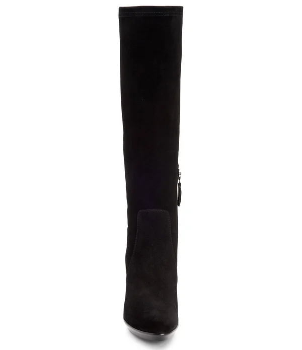 Aquatalia Women's Rhumba Knee-High Suede Boots - Black - Size 10.5