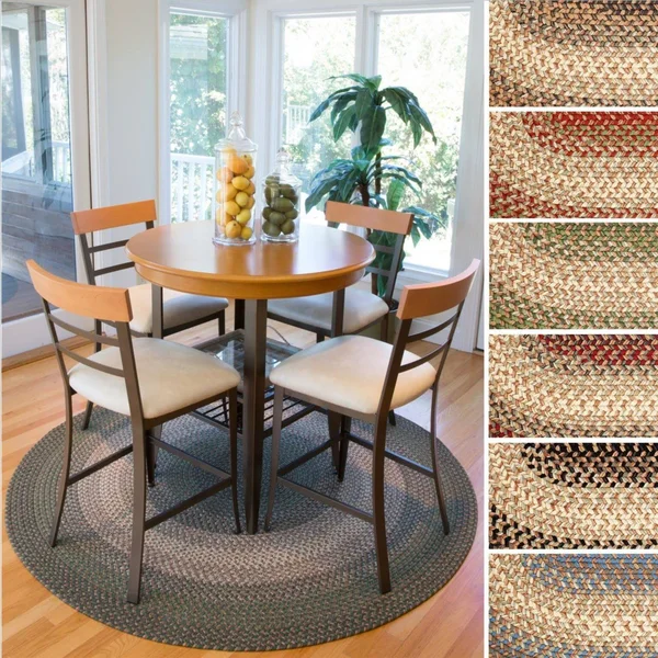Rhody Rug Ellsworth Indoor, Outdoor Reversible Braided Runner Rug by (2& x 8&), Size: 2& x 8& Runner, Beige