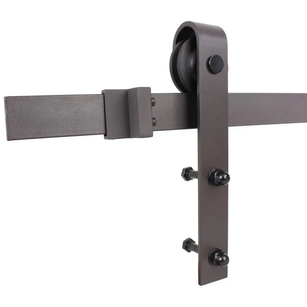 CALHOME Paneled Wood Z Bar Barn Door with Installation Hardware Kit - 36 x 84