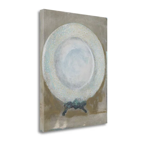 Tangletown Fine Art Dinner Plate I by Andrea Stajan-Ferkul - Giclee Print on Wrap Canvas, 21x22x27x22